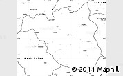 Blank Simple Map of South Gondar