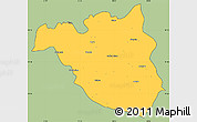 Savanna Style Simple Map of South Gondar, cropped outside