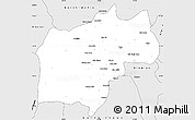 Silver Style Simple Map of South Wello