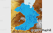 Political 3D Map of West Gojam, physical outside