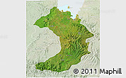 Satellite 3D Map of West Gojam, lighten