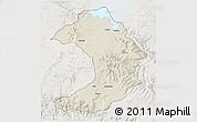 Shaded Relief 3D Map of West Gojam, lighten