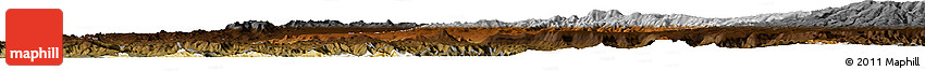 Physical Horizon Map of West Gojam, darken