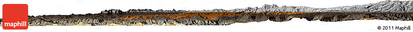 Physical Horizon Map of West Gojam, darken, semi-desaturated