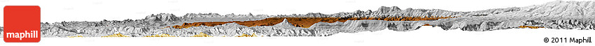 Physical Horizon Map of West Gojam, lighten, desaturated