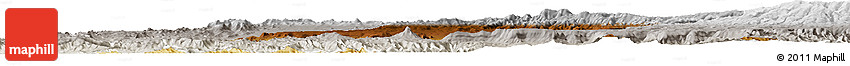 Physical Horizon Map of West Gojam, lighten, semi-desaturated