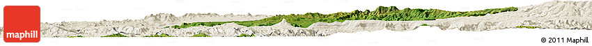 Satellite Horizon Map of West Gojam, shaded relief outside