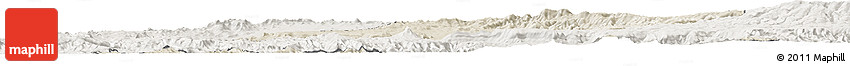 Shaded Relief Horizon Map of West Gojam, lighten