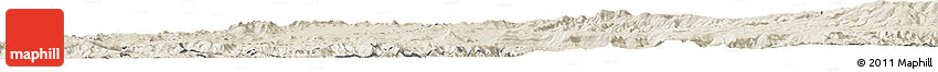 Shaded Relief Horizon Map of West Gojam
