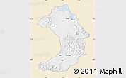 Classic Style Map of West Gojam, single color outside