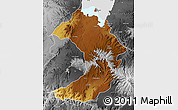 Physical Map of West Gojam, desaturated