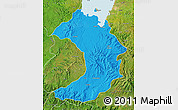Political Map of West Gojam, satellite outside