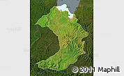 Satellite Map of West Gojam, darken