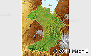 Satellite Map of West Gojam, physical outside