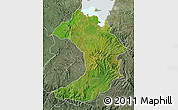 Satellite Map of West Gojam, semi-desaturated