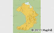 Savanna Style Map of West Gojam, single color outside