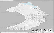 Gray Panoramic Map of West Gojam, single color outside