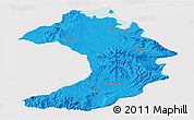 Political Panoramic Map of West Gojam, cropped outside