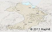 Shaded Relief Panoramic Map of West Gojam, lighten