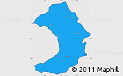 Political Simple Map of West Gojam, cropped outside
