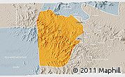 Political 3D Map of Bebieg, lighten, semi-desaturated