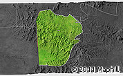 Satellite 3D Map of Bebieg, darken, desaturated