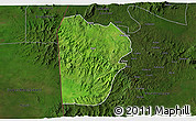 Satellite 3D Map of Bebieg, darken
