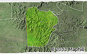 Satellite 3D Map of Bebieg, semi-desaturated
