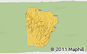 Savanna Style 3D Map of Bebieg, single color outside