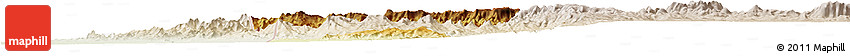 Physical Horizon Map of Bebieg, lighten