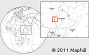 Blank Location Map of Bebieg, within the entire country
