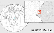 Blank Location Map of Bebieg, highlighted country
