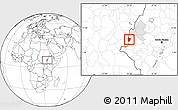 Blank Location Map of Bebieg, highlighted parent region