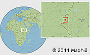 Savanna Style Location Map of Bebieg