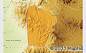 Political Map of Bebieg, physical outside