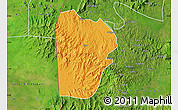 Political Map of Bebieg, satellite outside