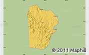 Savanna Style Map of Bebieg, single color outside