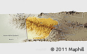 Physical Panoramic Map of Bebieg, semi-desaturated