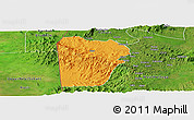 Political Panoramic Map of Bebieg, satellite outside