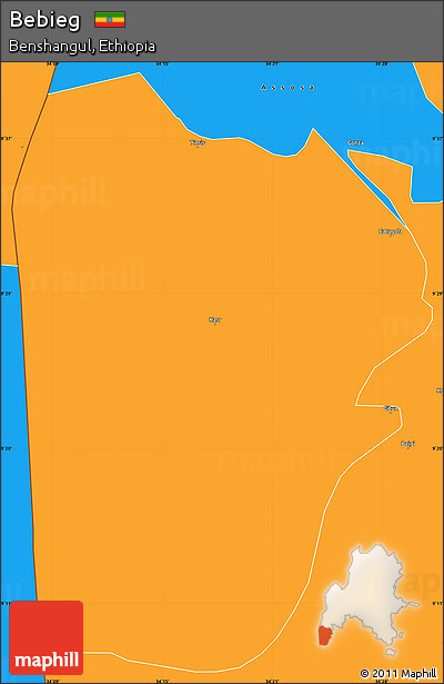 Political Simple Map of Bebieg