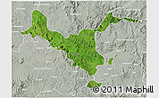 Satellite 3D Map of Kemashi, lighten, semi-desaturated