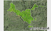 Satellite 3D Map of Kemashi, semi-desaturated