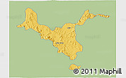 Savanna Style 3D Map of Kemashi, single color outside