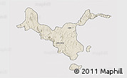 Shaded Relief 3D Map of Kemashi, cropped outside