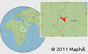 Savanna Style Location Map of Kemashi