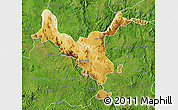 Physical Map of Kemashi, satellite outside