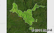 Satellite Map of Kemashi, darken