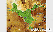 Satellite Map of Kemashi, physical outside