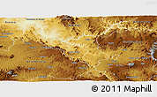 Physical Panoramic Map of Kemashi