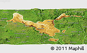 Physical Panoramic Map of Kemashi, satellite outside